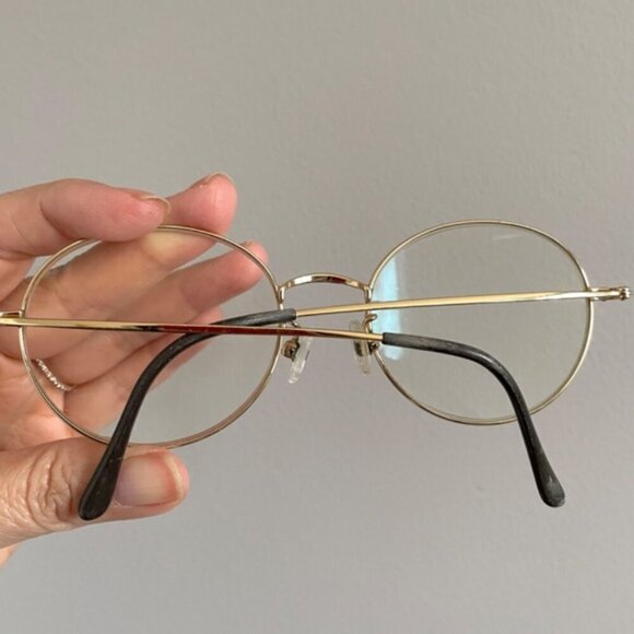 Matsujaki Japan Thin Gold Round Glasses Frames - 53-19-138 - Picture 8 of 9